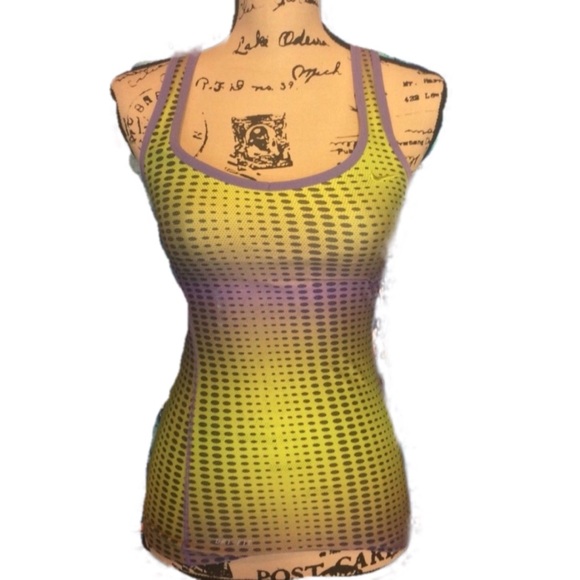 Nike Tops - Nike Sz Xs Green And Purple Racer Back tank dots